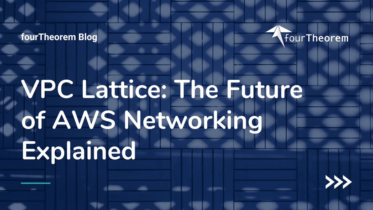 fourTheorem (@fourtheorem) on Twitter photo Amazon #VPCLattice connects, secures, and monitors the services for your application. But how does it work?
In this blog, <a href="/eoins/">Eoin Shanaghy</a> dives deep into the world of VPC Lattice with a tailored eCommerce scenario & a complete code example: fourtheorem.com/vpc-lattice/
#Networking #AWS #VPC Amazon #VPCLattice connects, secures, and monitors the services for your application. But how does it work?
In this blog, <a href="/eoins/">Eoin Shanaghy</a> dives deep into the world of VPC Lattice with a tailored eCommerce scenario & a complete code example: fourtheorem.com/vpc-lattice/
#Networking #AWS #VPC