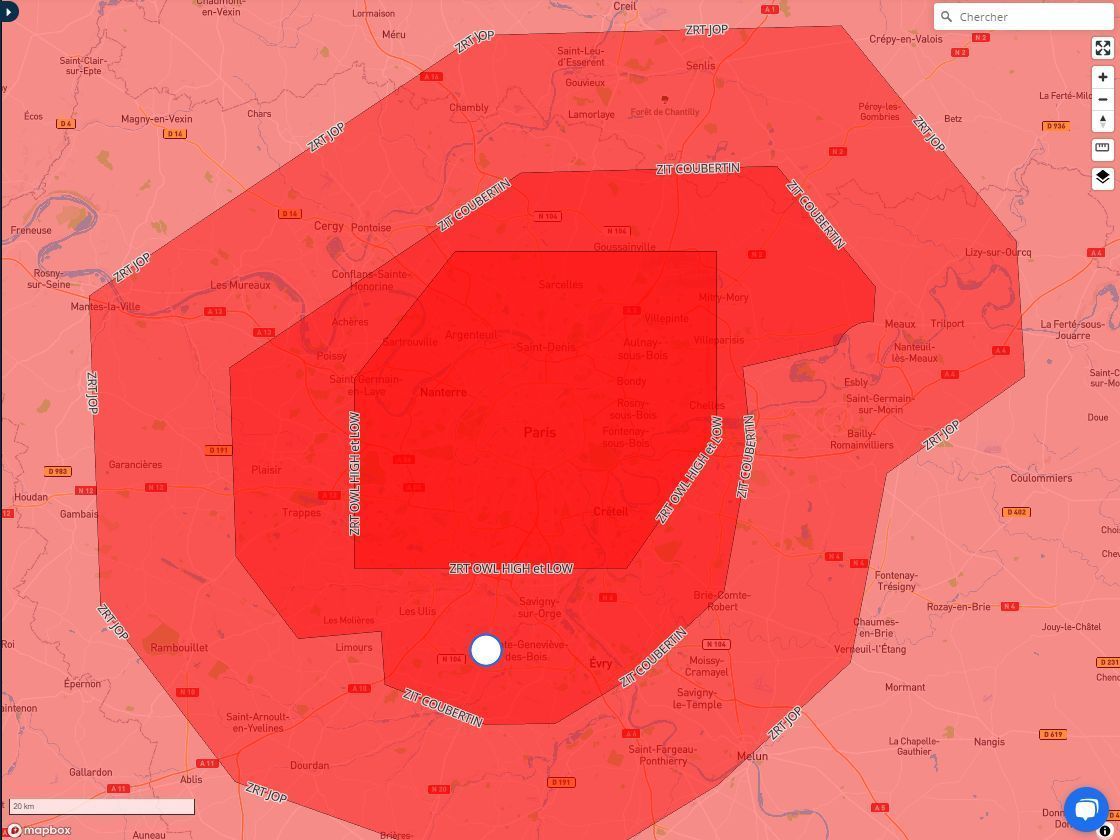 🏅Explorez les Zones Interdites Temporairement (ZIT) créées pour les Jeux Olympiques et Paralympiques 2024. Découvrez leurs périodes d'activité et les informations pertinentes après avoir créé votre mission sur #Clearance ! 🛫 

#drone #télépilote #dronepilote #voldedrone #SUPAIP