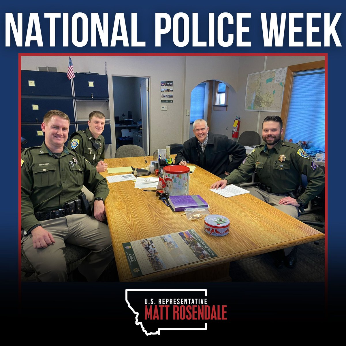 During National Police Week, we take a moment to recognize and honor the courageous men and women who remain committed to protecting, serving, and strengthening communities across Montana. I will always support our law enforcement!