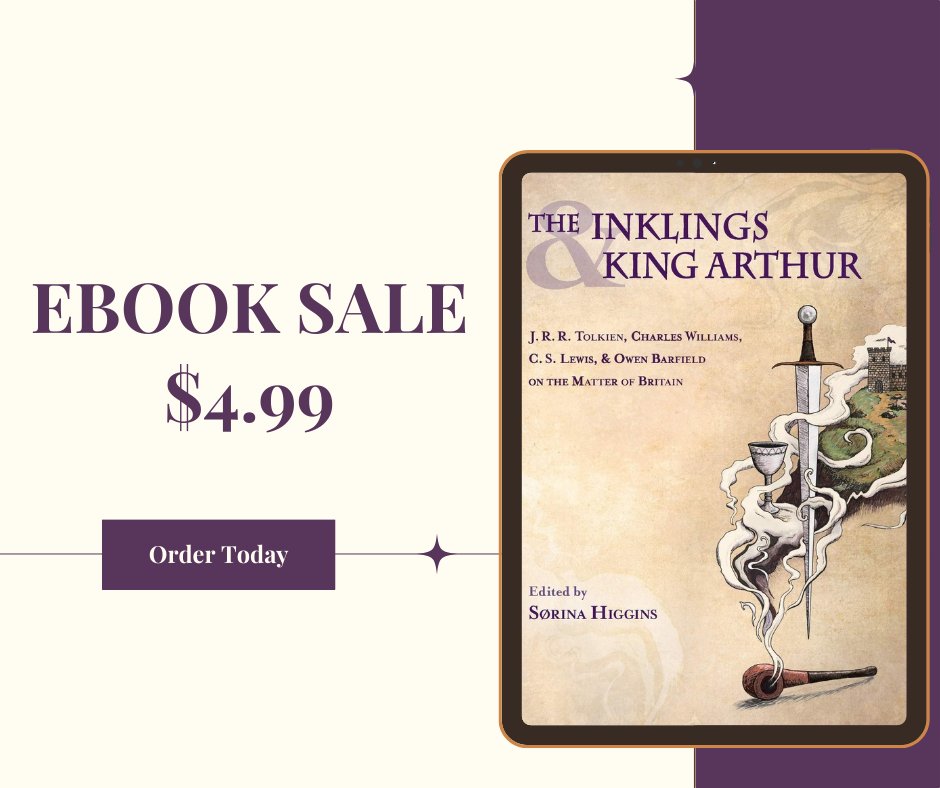 Oddest_Inkling's tweet photo. You can still purchase the e-book of THE INKLINGS &amp; ARTHUR for only $4.99! It was originally $50 for the paper version. :0 
#Inklings #Tolkien #CSLewis #Williams #Barfield #KingArthur #Arthuriana https://t.co/ikAD5ZajcN