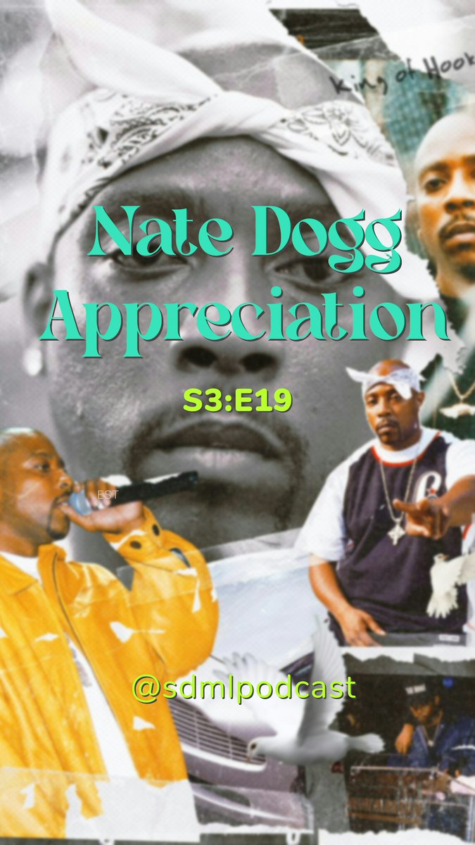 SDMLPodcast's tweet photo. We Are LIIIIVE‼️

On this episode the guys show appreciation to the legend Nate Dogg. Go down memory lane with them as they revisit some of Nate Dogg's greatest songs and legendary features.

https://t.co/susPKFHqWp

#SDMLPodcast
#NateDogg #hiphop #randb #westcoast #gfunk https://t.co/lbjP2752LZ