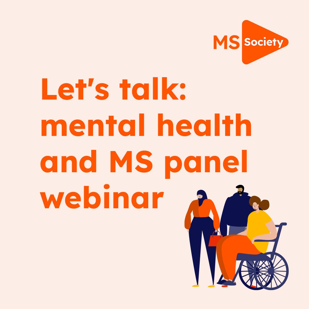 As part of #MentalHealthAwarenessWeek we want to get the conversation started about the impact MS can have on your mental health and wellbeing. Join our webinar this week ⬇️ Let's talk: mental health and MS panel webinar 📅 Thursday 16 May ⏰ 6:30pm 🎟️ mssoc.uk/4bi5SgG