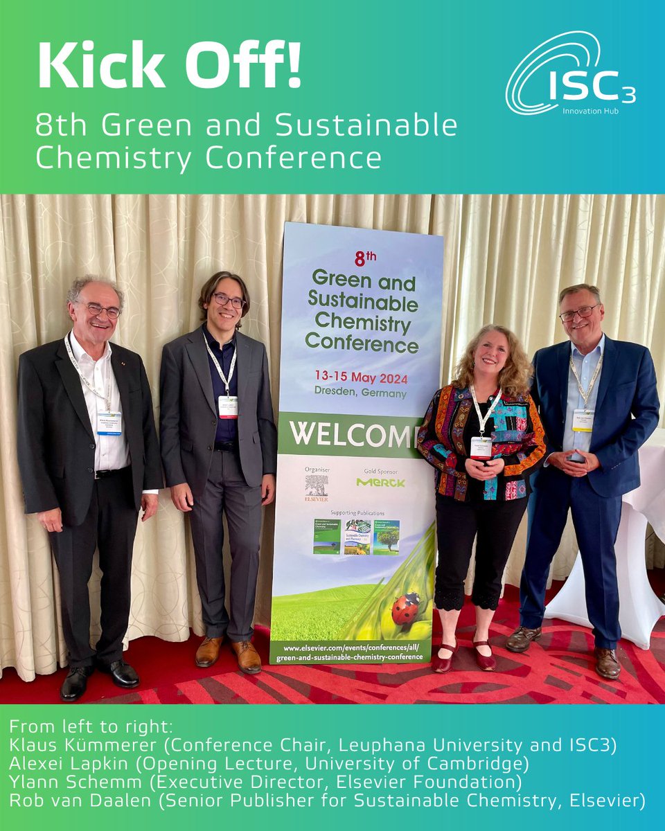 isc3centre's tweet photo. The 8th Green&SustainableChemistryConference has started! Passionate minds and groundbreaking projects from across the globe. #Elsevier #Leuphana #ISC3 #greenchem2024 #SustainableChemistry https://t.co/mN5xRCWhwL