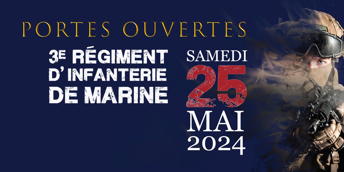 ⚓PORTES OUVERTES🎉 👀ce qui vous attend samedi 25 mai, tout au long de la journée: - des séquences de musique militaires de la fanfare du @6_e_rg - des démonstrations de combat - plus de 10 stands, pour les petits et les grands! - tirage des lots de tombola @MairieDeVannes