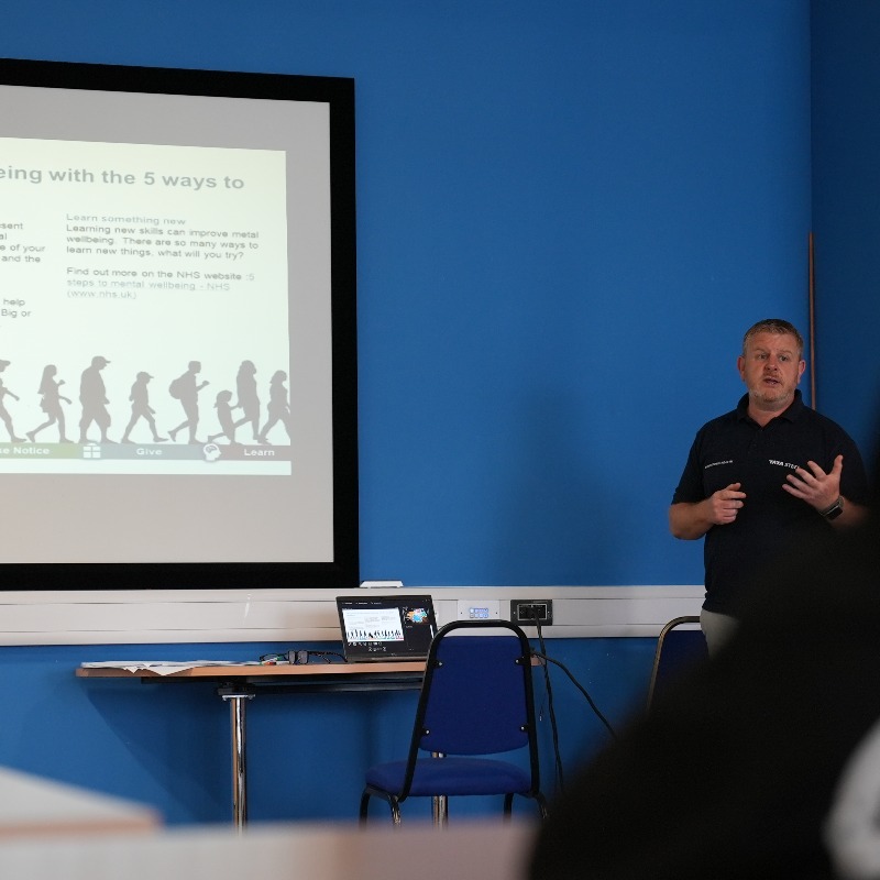 Port Talbot's local super-school @YsgolCwmBrombil spent the morning at the steel works to mark the beginning of #MHAW24 💚 Following a lively workshop on Tata Steel UK’s “Five Ways to Wellbeing”, the class of thirty Y6 pupils enjoyed a special windscreen tour of the steelworks 🏭