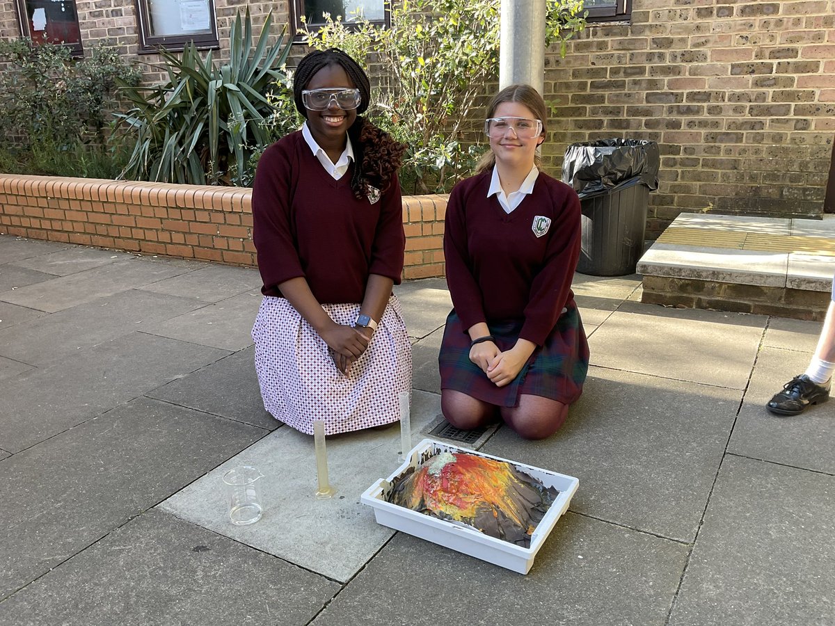 CCSBScience's tweet photo. #CCSTEAM have spent the past couple of weeks building and painting their very own volcanos. On Thursday they got to erupt them #CCSBYear8 #CCSGYear8 #CCScience #CCExplorers https://t.co/TzXRMx6lYc