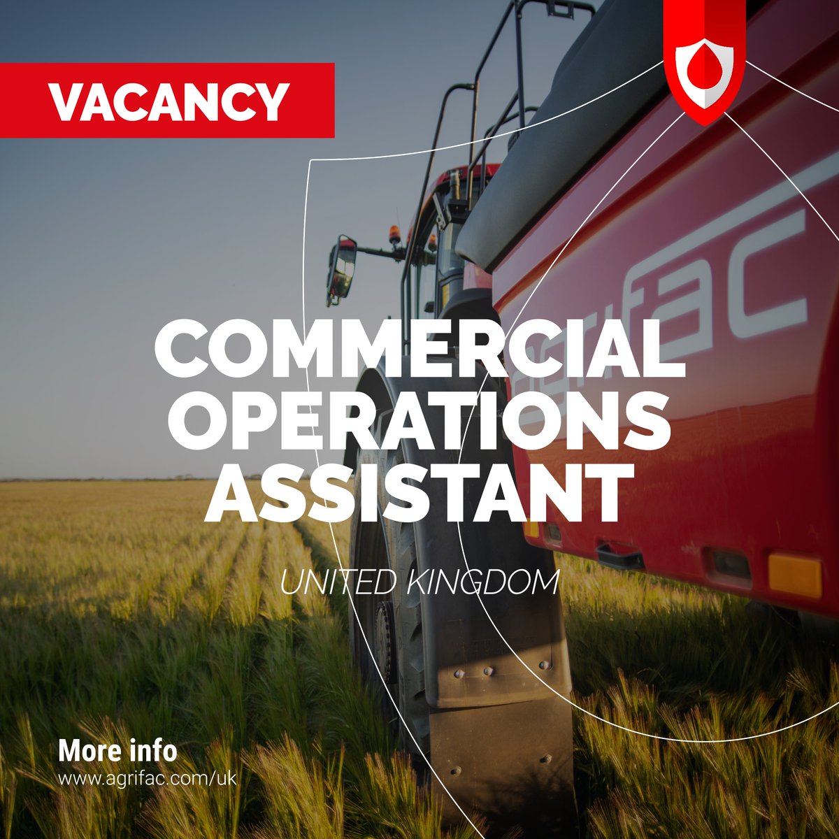 AgrifacUK's tweet image. 🌾 NEW #VACANCY: Commercial Operations Assistant!

Are you detail-oriented &amp;amp; eager to contribute to a dynamic team? Join us as a #Commercial Operations Assistant! #Manage tasks, #support sales, #engage in research, &amp;amp; #boost brand awareness.

Find out more: shorturl.at/hzHXY