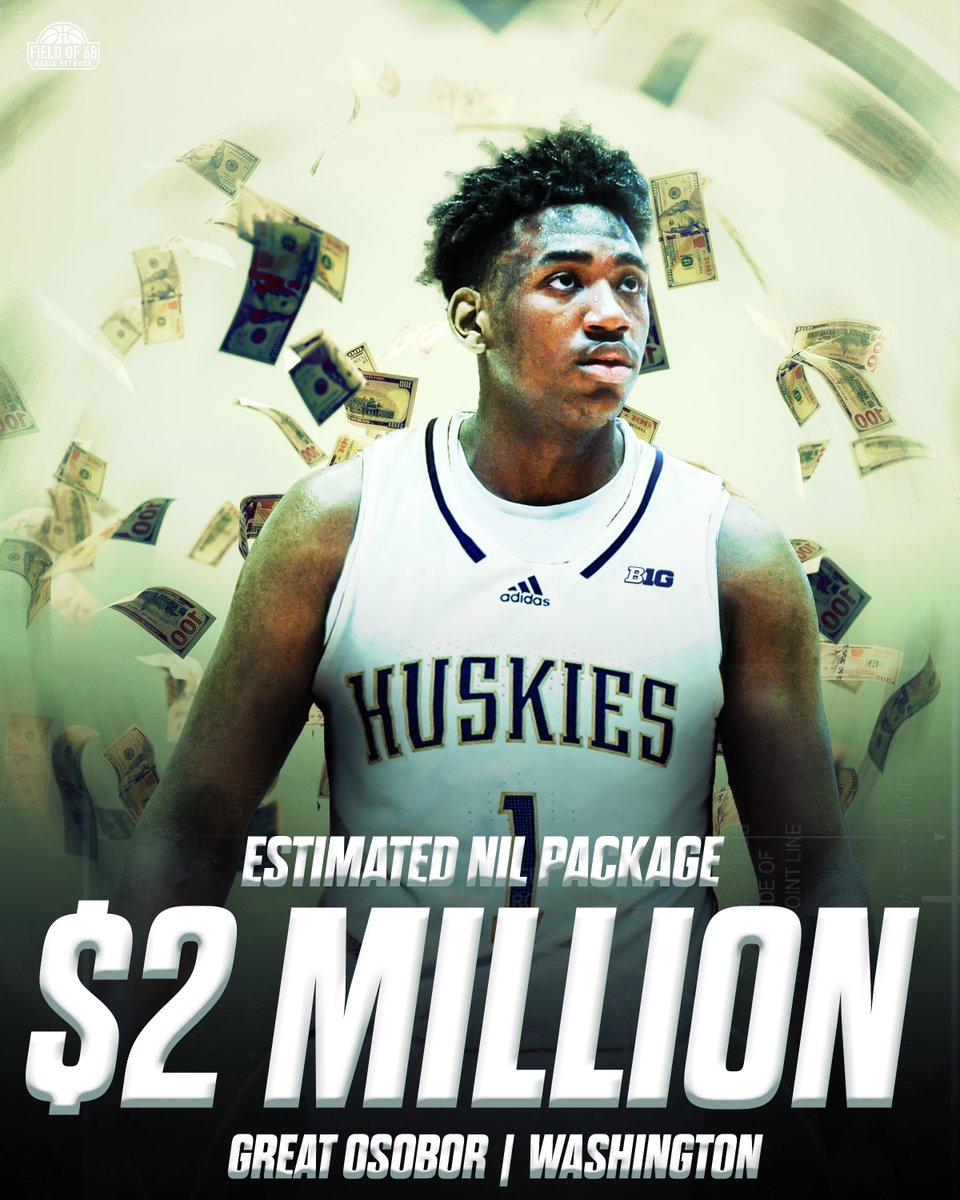 Two years ago, Great Osobor was at Montana State averaging 6.0 PPG and 4.2 RPG. He only STARTED ONE GAME.😱👀 Today, He is expected to become the HIGHEST PAID college basketball player next year.💰🔥