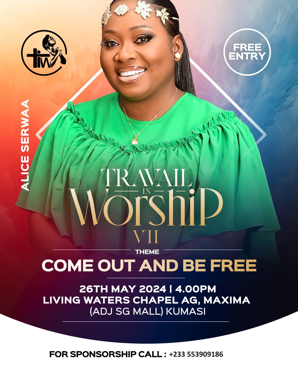 travailersTIWM's tweet photo. Guest unveiled: @alice_serwaa_music
She joins us for this edition of #TIW. Date: 26th May 2024, 4pm at @lwcagkumasi
Follow: @travailersTIWM & @sisterstalkglobal
#TIWvii
#TIW24
#Travailers
#ComeOutAndBeFree
#mayevents #viralpost #allfemales
500gh Lyrical Joe Yvonne Nelson https://t.co/wqobiNwoOY