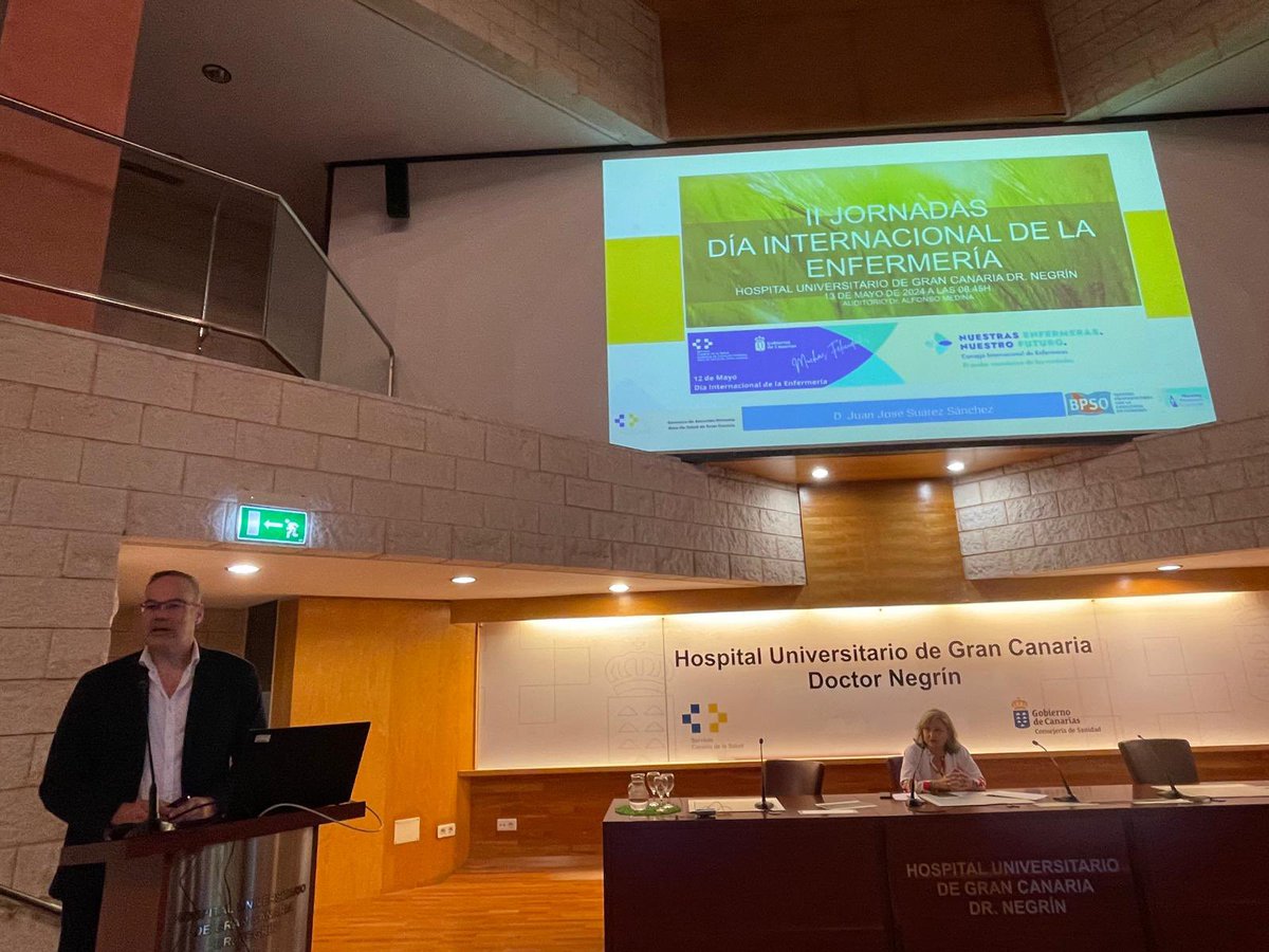 JJSUASA's tweet photo. II Jornadas Internacionales #DíaInternacionalDeLaEnfermería del CHUGC DR.Negrín
#NegrinInnova #CHUIMI y #GAPGC Enhorabuena por hacer jornada de altísima calidad en contenido, exposiciones y valores de los cuidados, humanizacióny uniendo A. Hospitalaria y A. Primaria🇮🇨 https://t.co/29u1m7YcbS