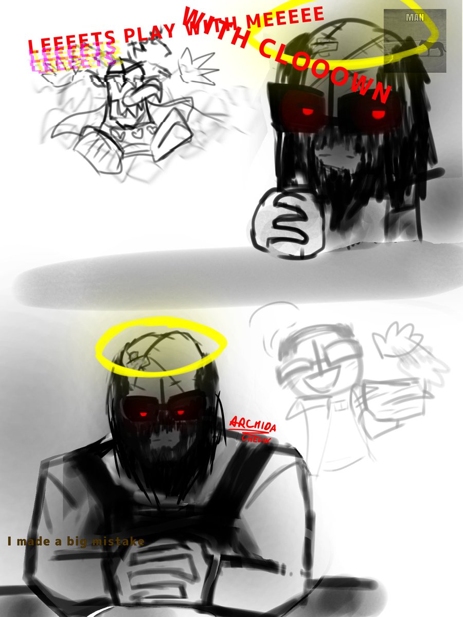 Archida_Chelik's tweet photo. I tried to draw beautifully, honestly. 

#madnesscombat
#madness_combat
#Jebus #Jebediah_Christoff  #Sheriff #Tricky #Hoffnar #Crackpot #Phobos https://t.co/sUbE1P7CeL
