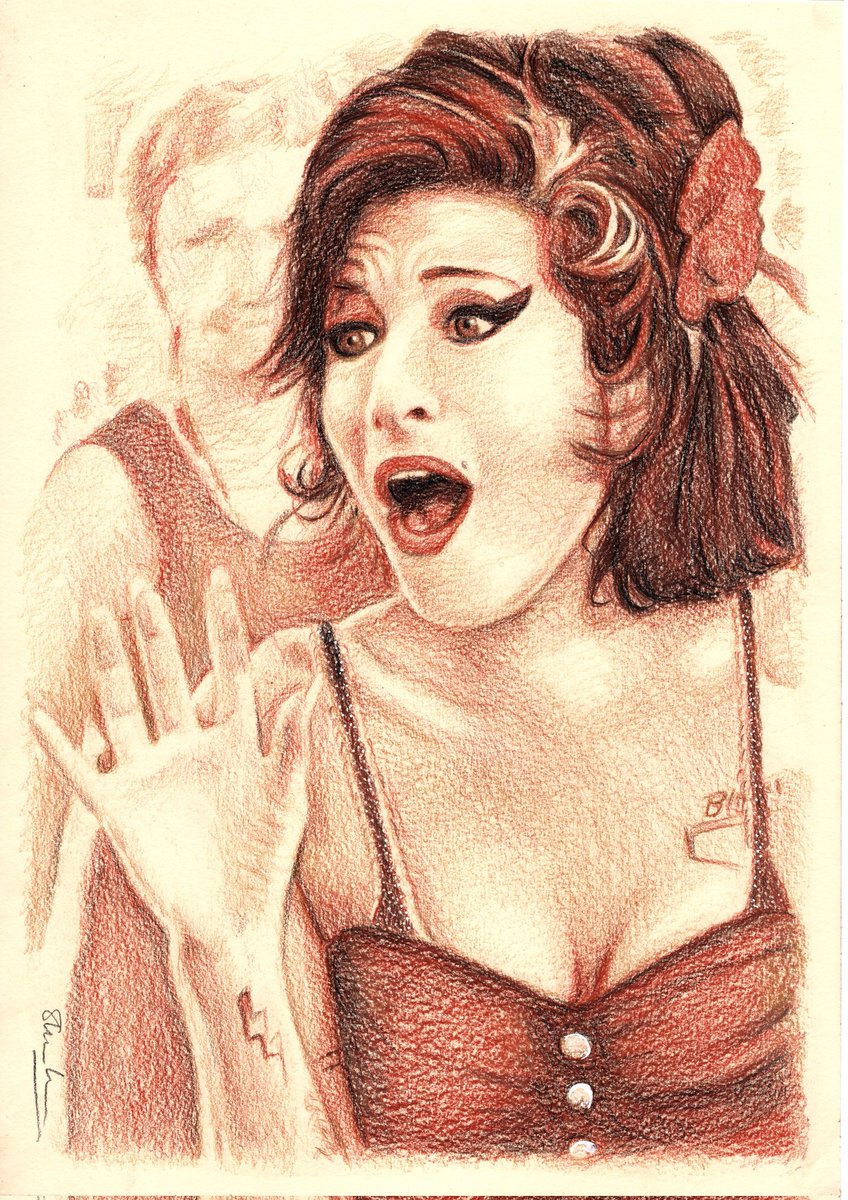 drawnbyshaun1's tweet photo. #amy #amywinehouse https://t.co/ehh74XpN6B