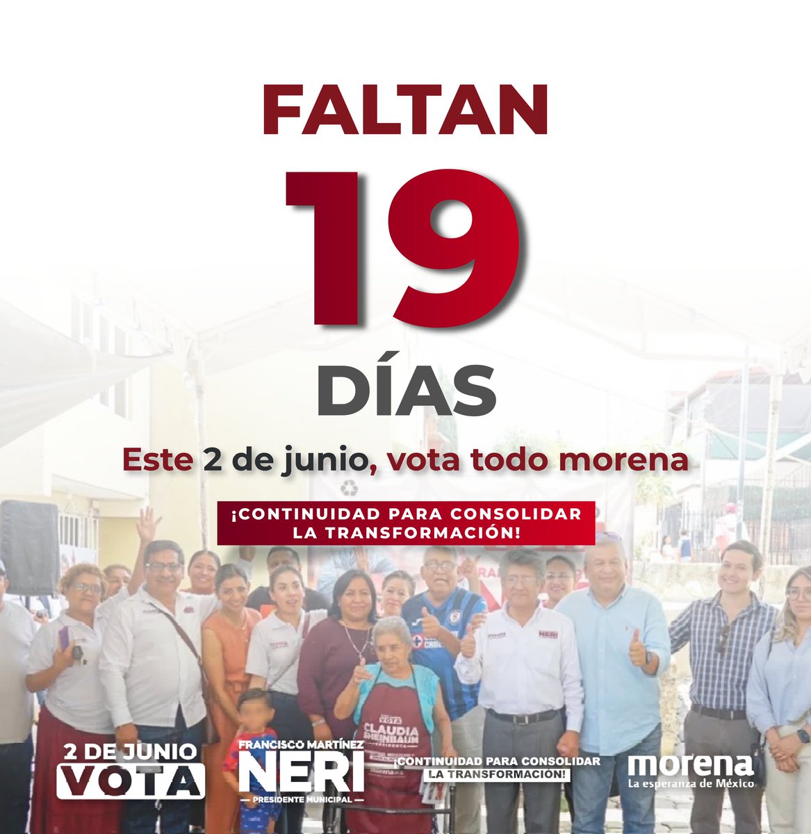 ¡La transformación continuará en todo México! 

#VotaTodoMorena #ParaConsolidarLaTransformación en #OaxacaDeJuárez #Oaxaca #5De5PorMorena
