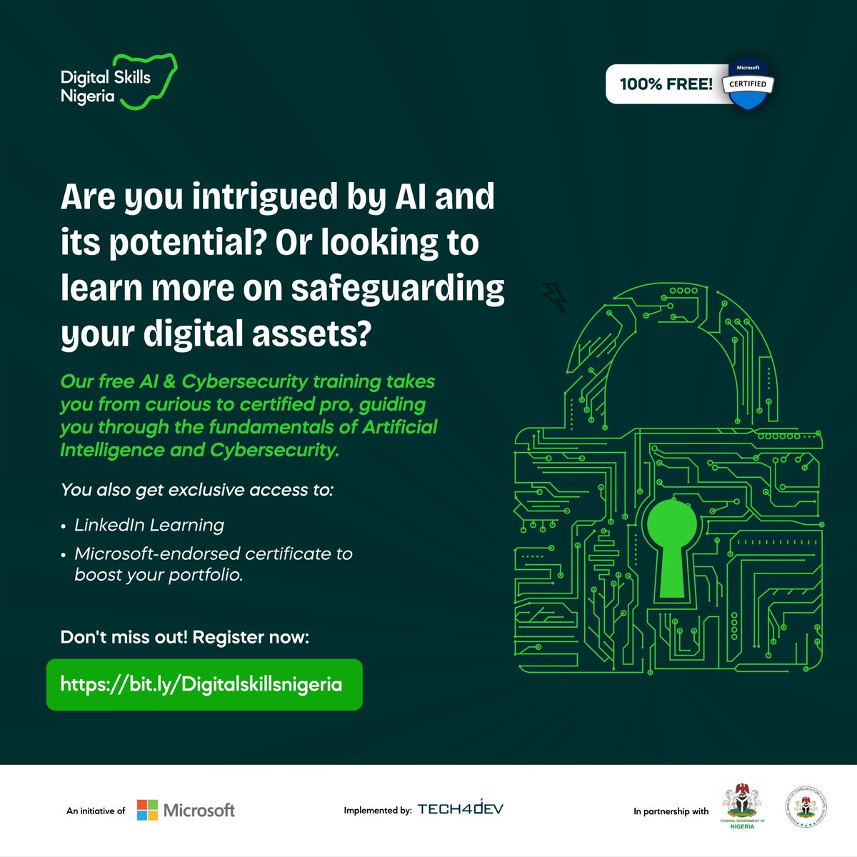 Are you looking to learn more about AI & Cybersecurity? We've Got You Covered! 

Our FREE training takes you from curious to certified pro in both AI and Cybersecurity. Learn the fundamentals of these in-demand skills and unlock exclusive benefits: 

- Understand AI and build…