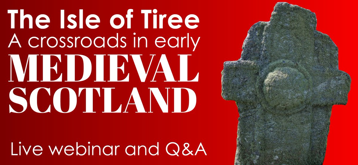 TOMORROW NIGHT! Dr Carolyn McNamara discusses the evidence for multiple early medieval foundations on Tiree along with their associated saints, placing the island within the wider context of the early medieval world in Scotland & Ireland. Register at: us06web.zoom.us/webinar/regist…