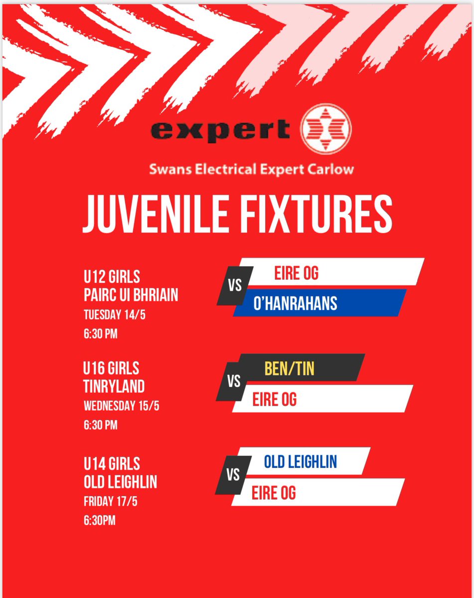 Important fixtures over the coming days. Please get out and support 🔴⚪️