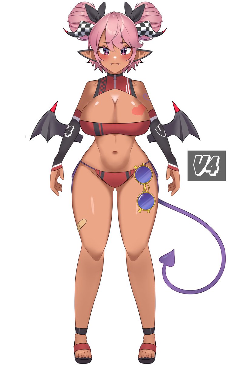 🦇🏎️V4MPSY V2: Swim Version🏁🤤

thank you sm to @Chihyah for absolutely NAILING this OFFICIAL design!!!  i can’t wait to get her funded to be made into an official model and rigged !!!!! AHHHHH
do yall love it ?!?! 😍 
🔁 to spread the speed demon love & luck
#Vtuber
