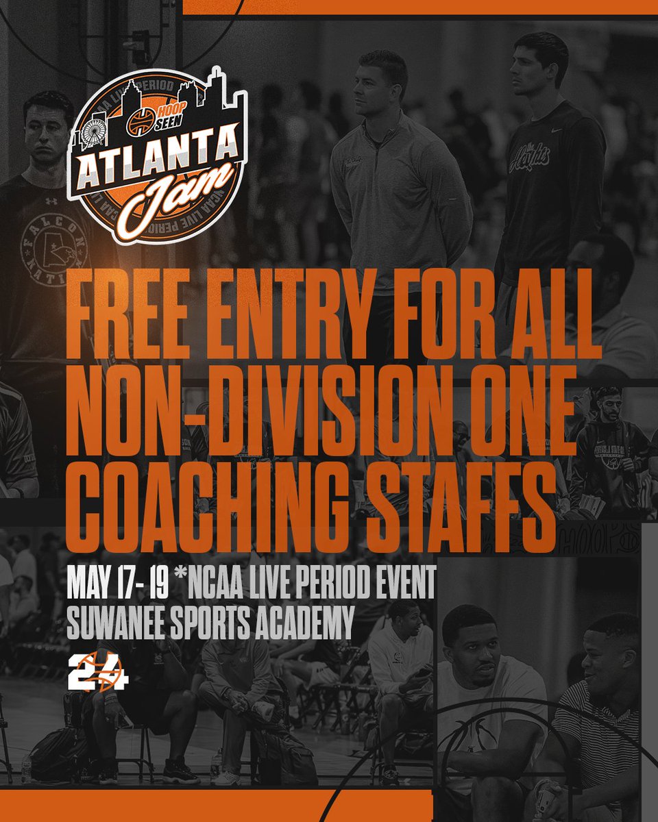 Reminder to college coaches... We welcome coaches of all levels this weekend for the Atlanta Jam. Non Division I schools... this is a FREE event for your staff! All we ask is that teams register before the event. You can do so here: hoopseen.playerfirsttech.com/site/register/…