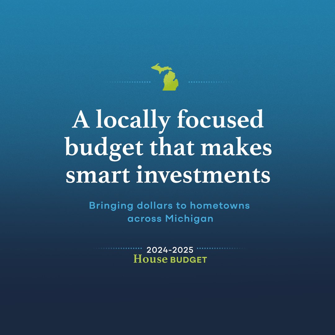 The Michigan House Dems are committed to building strong hometowns in Michigan. With a balanced and common-sense budget, we're making a better life for every Michigander. #PuttingPeopleFirst