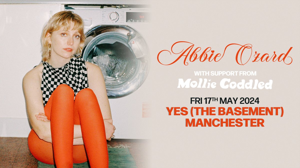 Singer-songwriter @abbieOzard is headed for @yes_mcr this week, joined by @mollieiscoddled 💫 Grab tickets now 👉 livenation.uk/m48B50RcU1w