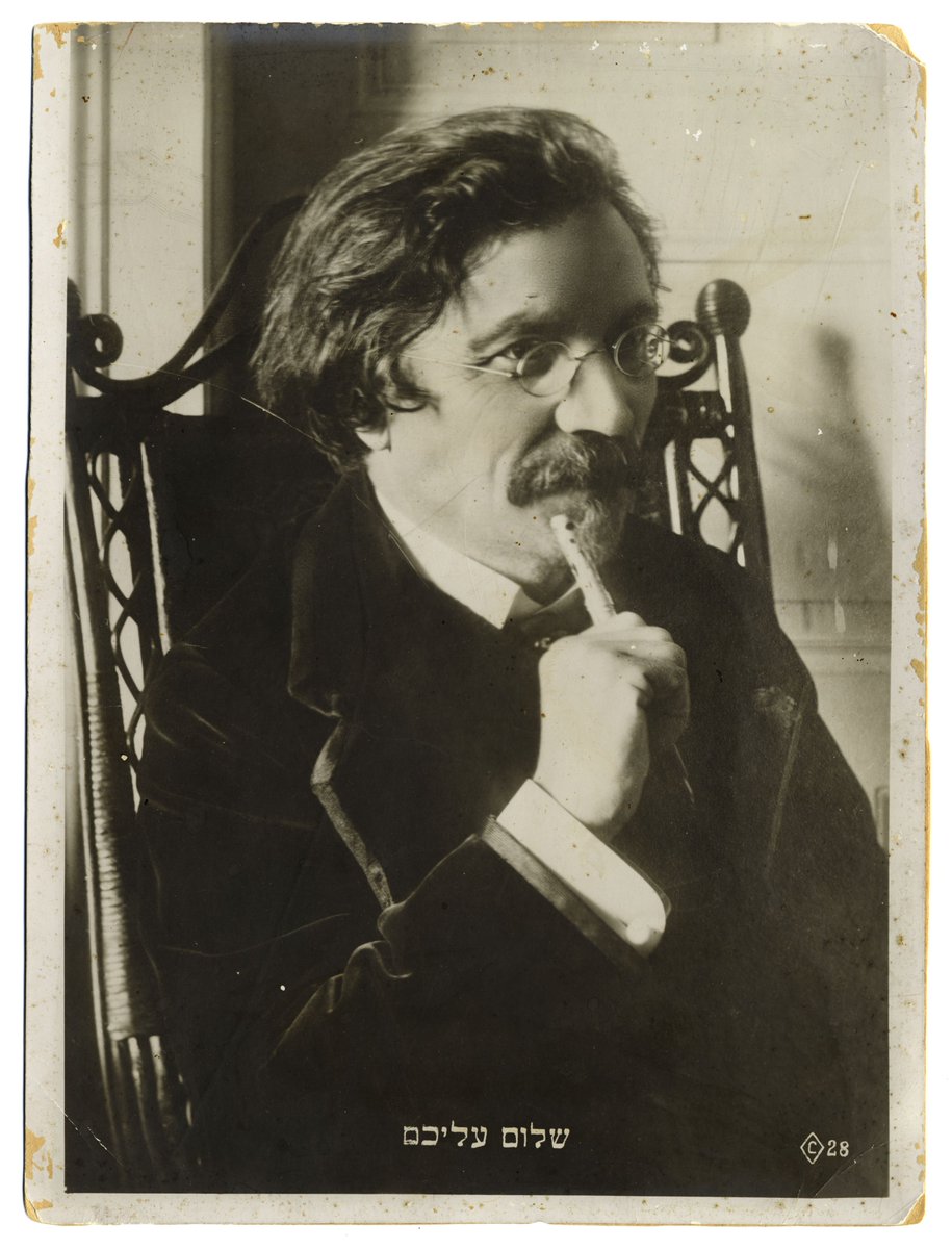 Novelist, playwright, journalist, essayist, and editor, Sholem Aleichem z'l was one of the founding giants of modern Yiddish literature. He passed away on May 13, 1916.