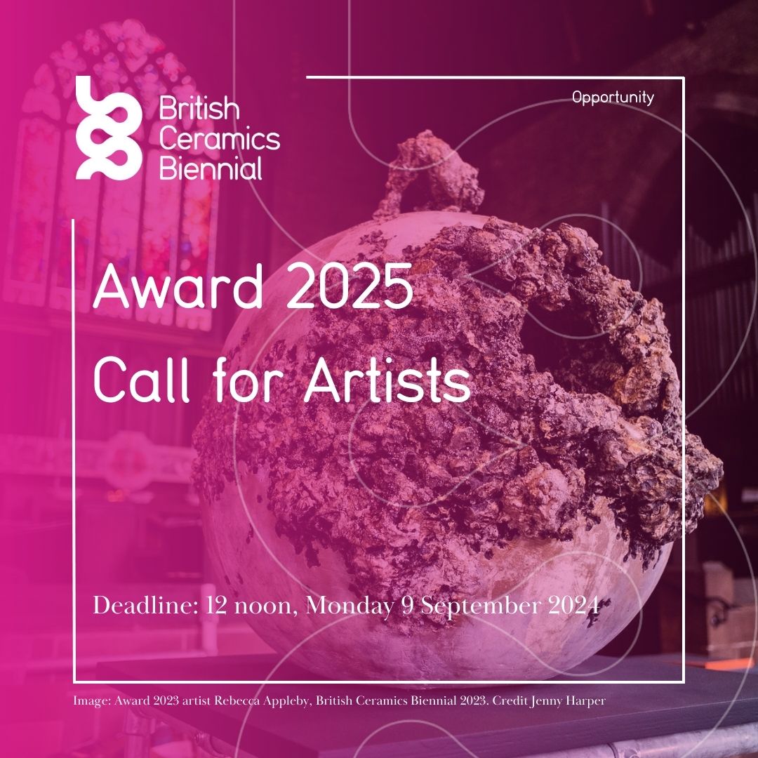✨Award 2025 Call for Artists✨ Award is BCB’s headline exhibition, celebrating the vitality of contemporary ceramics practice in the UK with 10 artists selected from open submission. Deadline: 12 noon, 9 Sept 2024 Visit our website for full details: ow.ly/w2MU50RBY0S