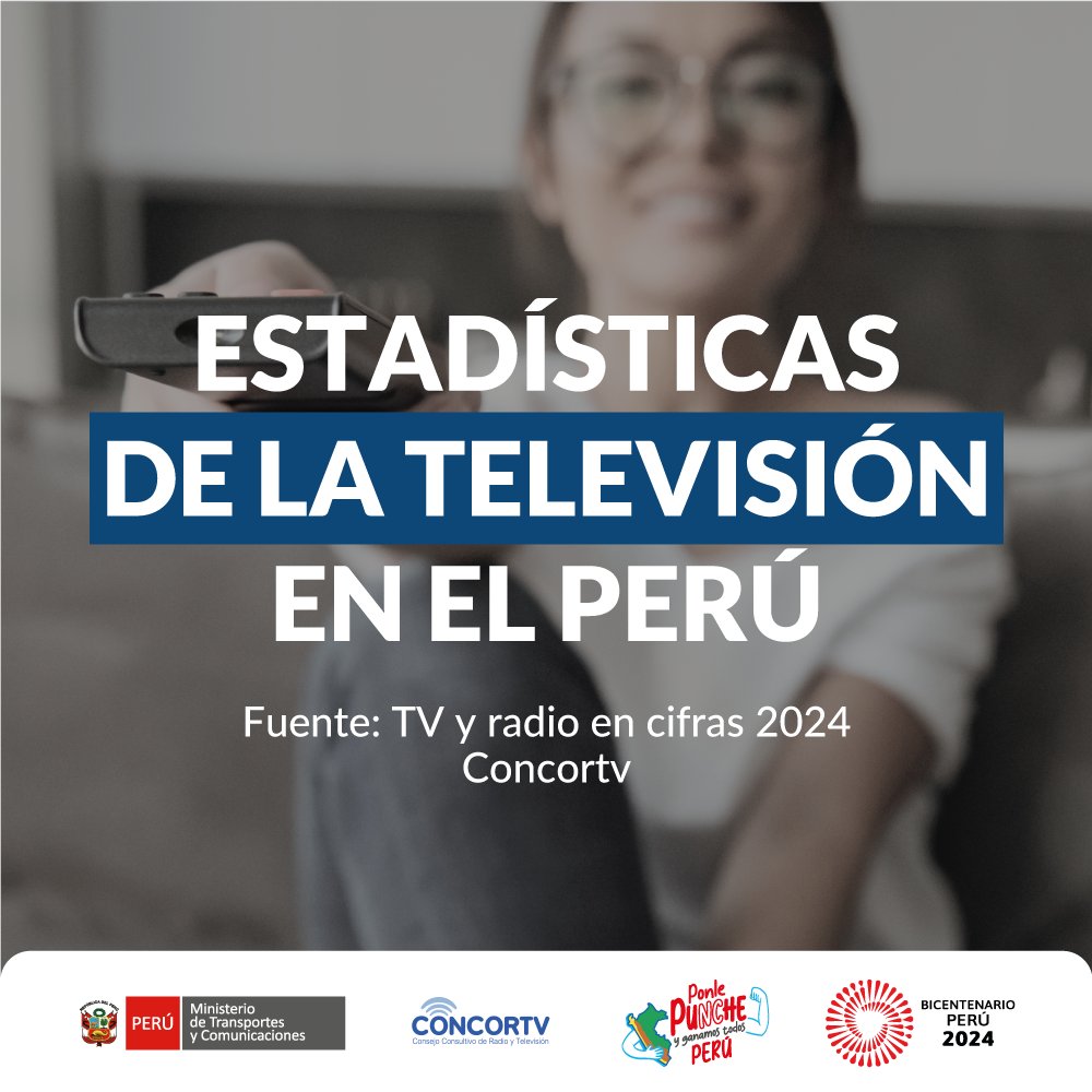 concortv's tweet photo. La televisión es un importante medio de información, educación y entretenimiento para nuestra sociedad 📺
¿Cuál es la situación de la TV en el Perú? 🤔
Te compartimos algunas cifras de su crecimiento. https://t.co/l5n48q2lPs