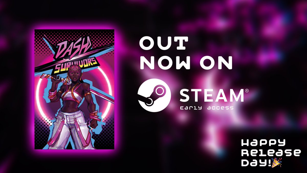 After almost 2 yrs of development Dash x Survivors is finally going into #EarlyAccess and is OUT NOW for you to play! 😍
Go and get your copy with 25% off!
#indiegames #sale #steam #release #dxs