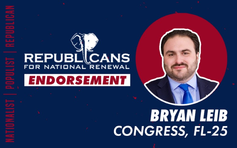 '@BryanLeibFL is a man of courage, integrity, & conviction. These principles make him the right person to take on Debbie Wasserman-Schultz. ... Leib will be a champion on the issues that matter most to populist conservatives.' – @MarkIvanyo