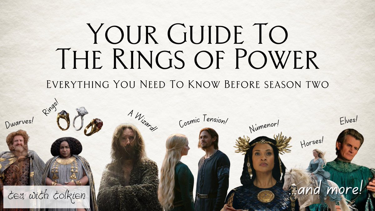 If you’re interested in learning about what the series has been up to so far, I’ve made a video guide for newcomers: Your Guide to The Rings of Power: Everything You Need to Know Before Season Two youtu.be/yHrjkqW51iY #TheRingsofPower