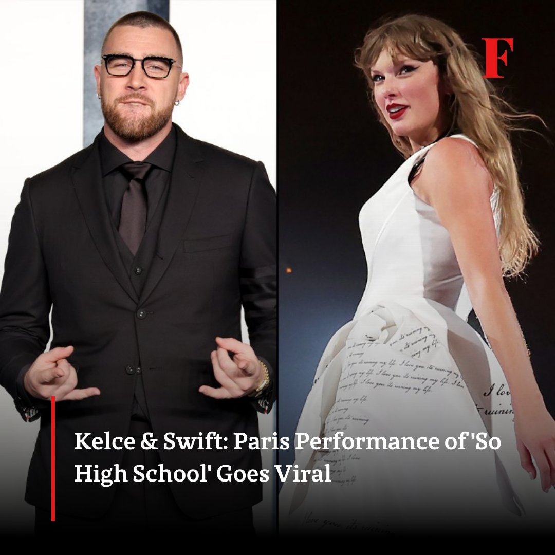 famedeliveredus's tweet photo. Watch as NFL Phenom @tkelce and Pop Sensation @taylorswift13 Rock the Stage Together, Making Parisian Nights Unforgettable with Their Epic 'So High School' Duet!

#famedeliveredus #Taylorswift #TravisKelce #travistaylor #Paris #NFL #SOHIGHSCHOOL #kelceswiftparis #hollywood #fypシ https://t.co/Lt1eiucLZn