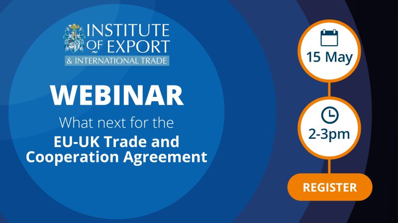 📢 A reminder that on Wednesday (22 May), we are hosting a free public #webinar covering the future of the #EU-#UK Trade and Cooperation Agreement. Find out more, and register to attend via the link below. 👇 ow.ly/FAS050REz5n