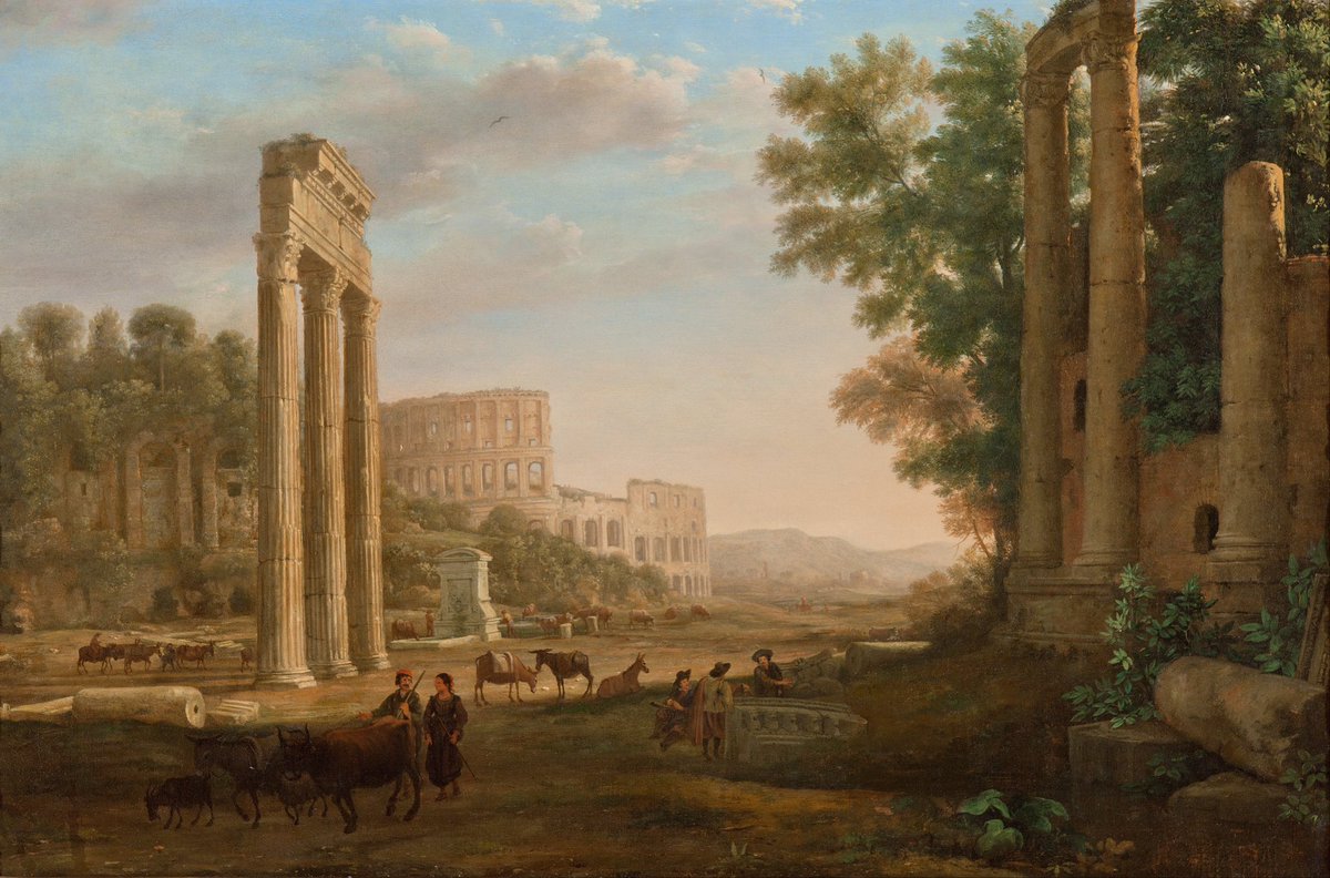 Capriccio with ruins of the Roman Forum (1634), by Claude Lorrain