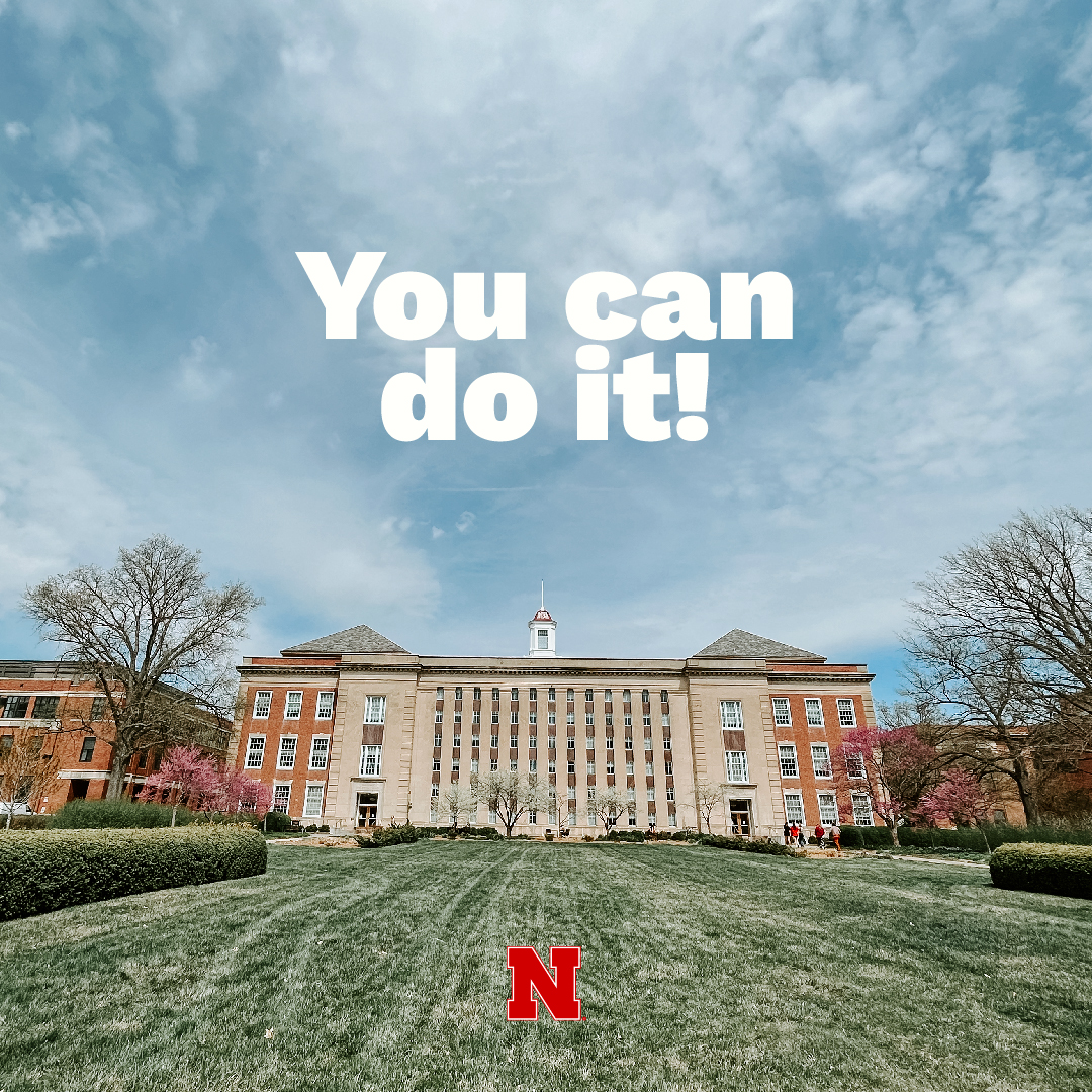 It's Finals Week! Remember to stay organized, prioritize self-care, and reach out for support if needed. You've got this!