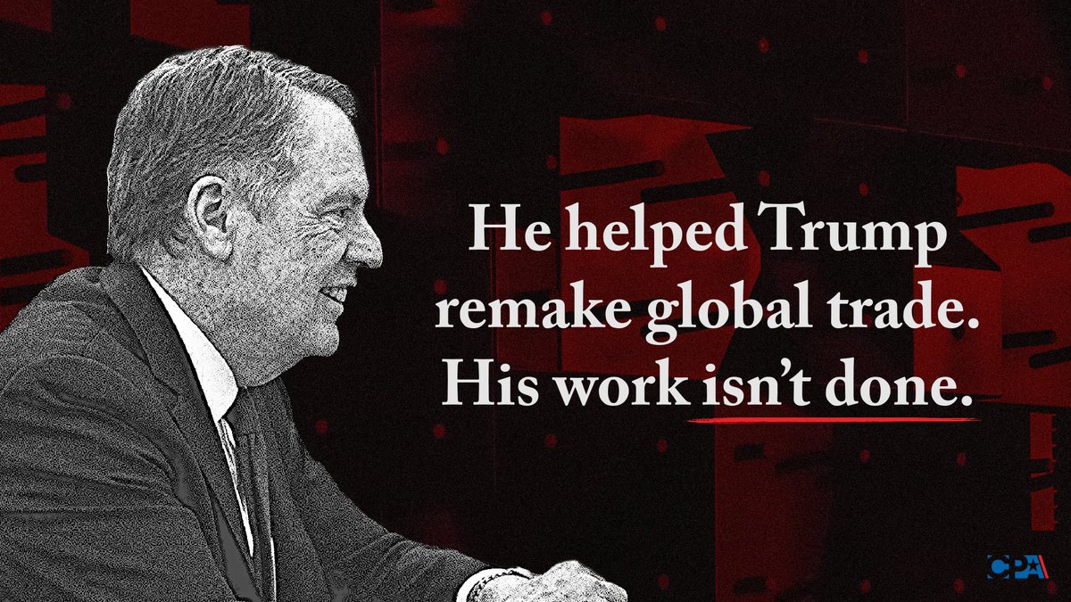 Other than Trump, no one did more to refashion trade to prioritize domestic manufacturing, deprioritize trade deals, sideline the WTO, & embrace tariffs than Ambassador Robert Lighthizer. 

The unfinished business? An even bigger shift in global trade.

tinyurl.com/5yhwdybu