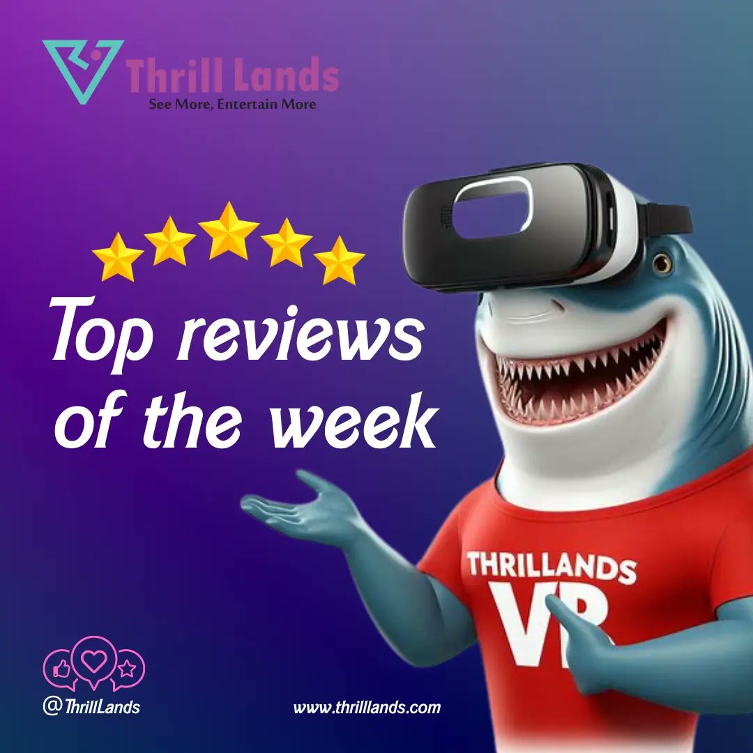 thrilllands's tweet photo. This week's VR adventures brought out the best reactions! See why our customers can't stop raving. 🌟 #VRThrills #CustomerFeedback https://t.co/LmEwmLk8Ra