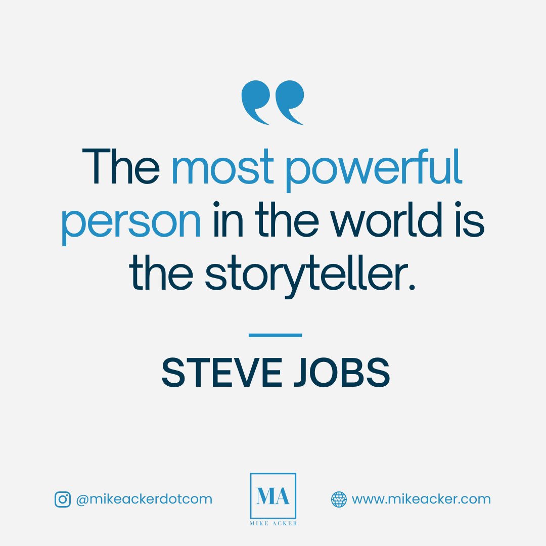 Each story we tell, a seed of change planted. 🌱📖 

#ChangeMakers #SteveJobsLegacy #PowerOfStories #InfluenceThroughNarrative