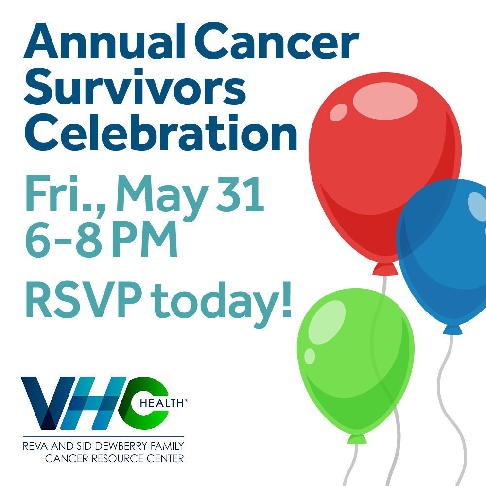 Celebrate National Cancer Survivors Day at our free, family-friendly event. ✔ RSVP required: vhchealth.org/classes-events…