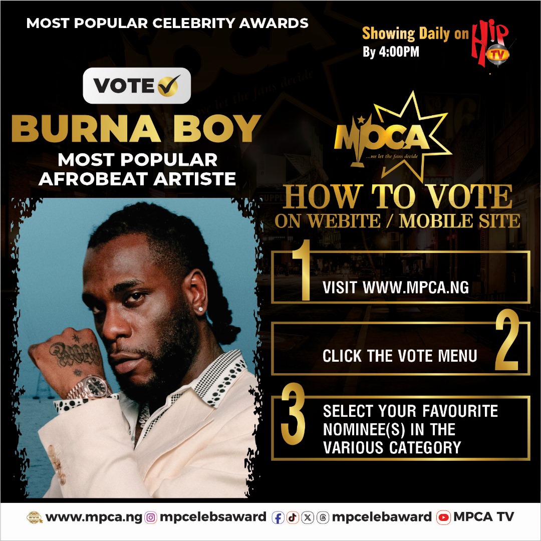 MPCELEBAWARD's tweet photo. Kindly visit https://t.co/M1lGMYNz6j to your favourite celebrity now!!!
The more you vote, the more chances you get to win some of the amazing prizes we have!! #itelS24  #MondayMotivation https://t.co/uYoq6OvhoA