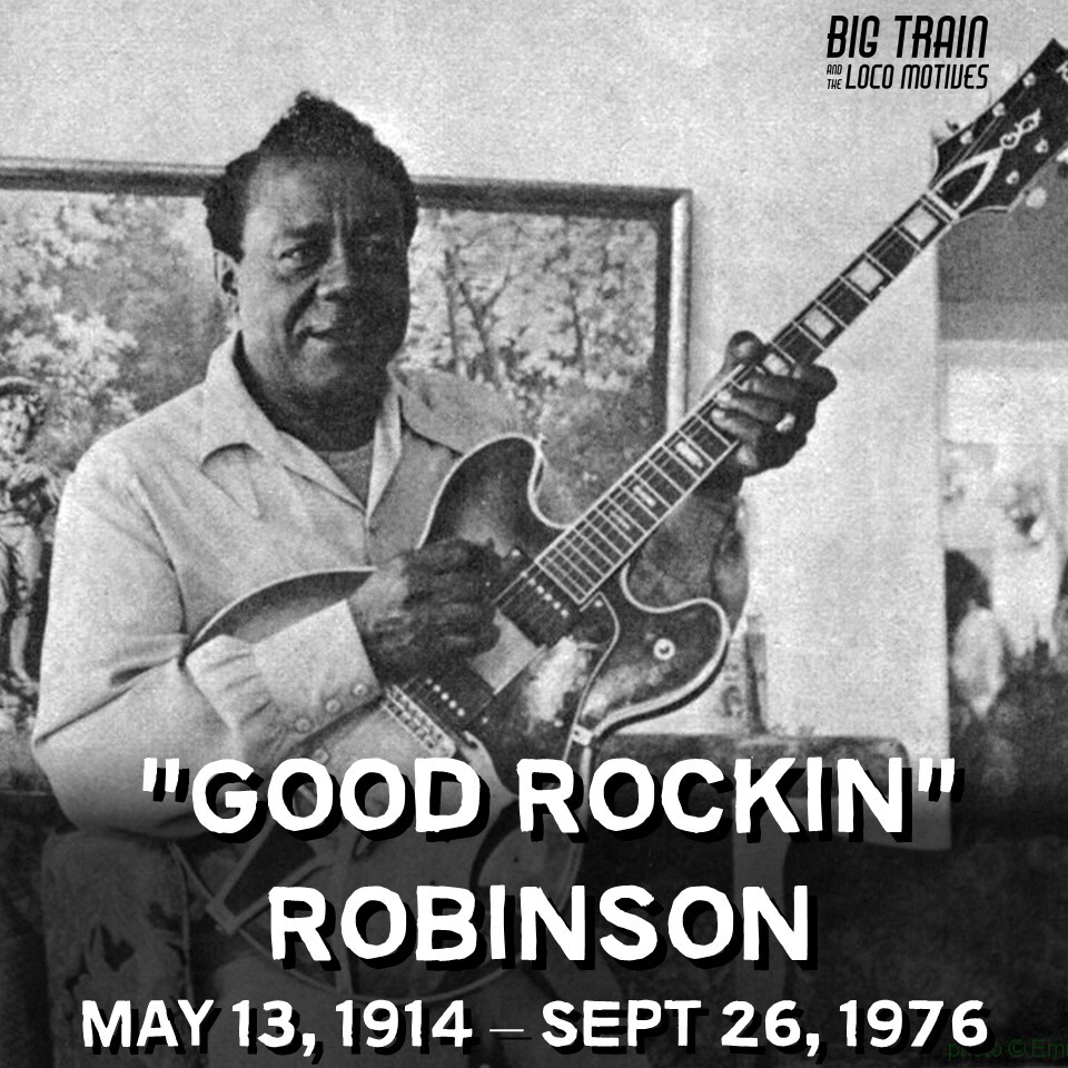 HEY LOCO FANS - Happy birthday to L. C. 'Good Rockin' Robinson! This blues singer, was both a guitar and fiddle player. He learned to play guitar at nine years of age, #Blues #BluesMusic #BluesGuitar #BigTrainBlues #BluesHistory #GoodRockinRobinson