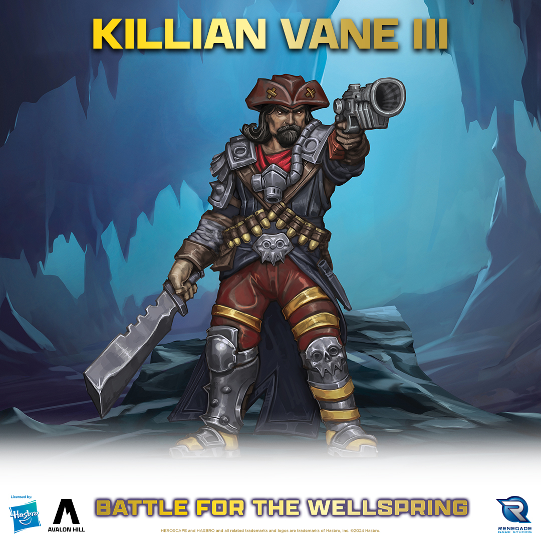 Killian Vane III is on the scene! Get this well-dressed pirate in the Heroscape: Battle for the Wellspring Battle Box! ⚓ Pre-Order Here 👉 brnw.ch/21wJJsm