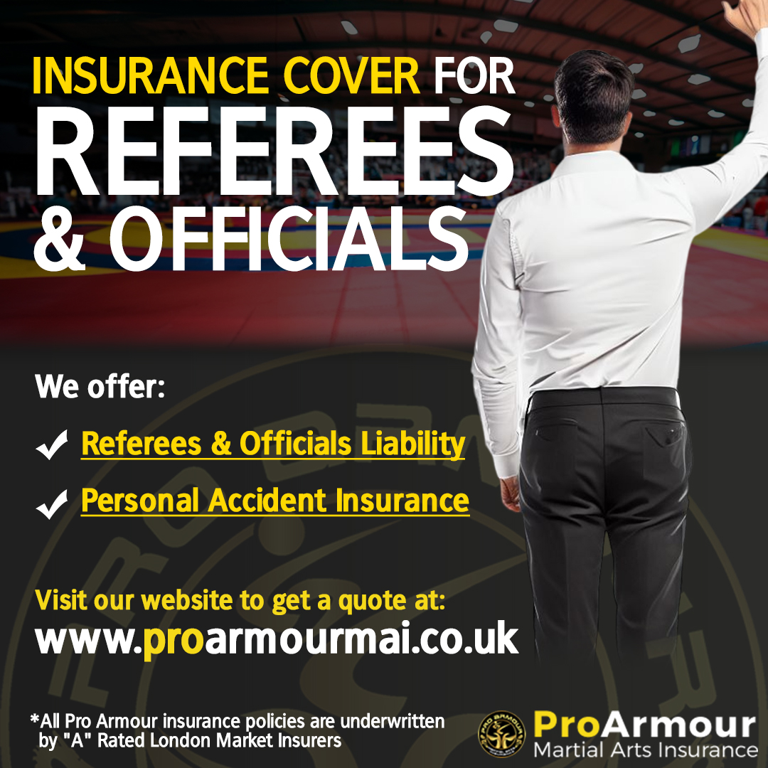 Pro Armour Martial Arts Insurance: Your shield for martial artists, referees, and officials. Focus on your competition while we handle your insurance needs! 🥋 Please visit proarmourmai.co.uk 🔗 #martialarts #insurance #karate #mma #kickboxing #boxing #muaythai #taekwondo