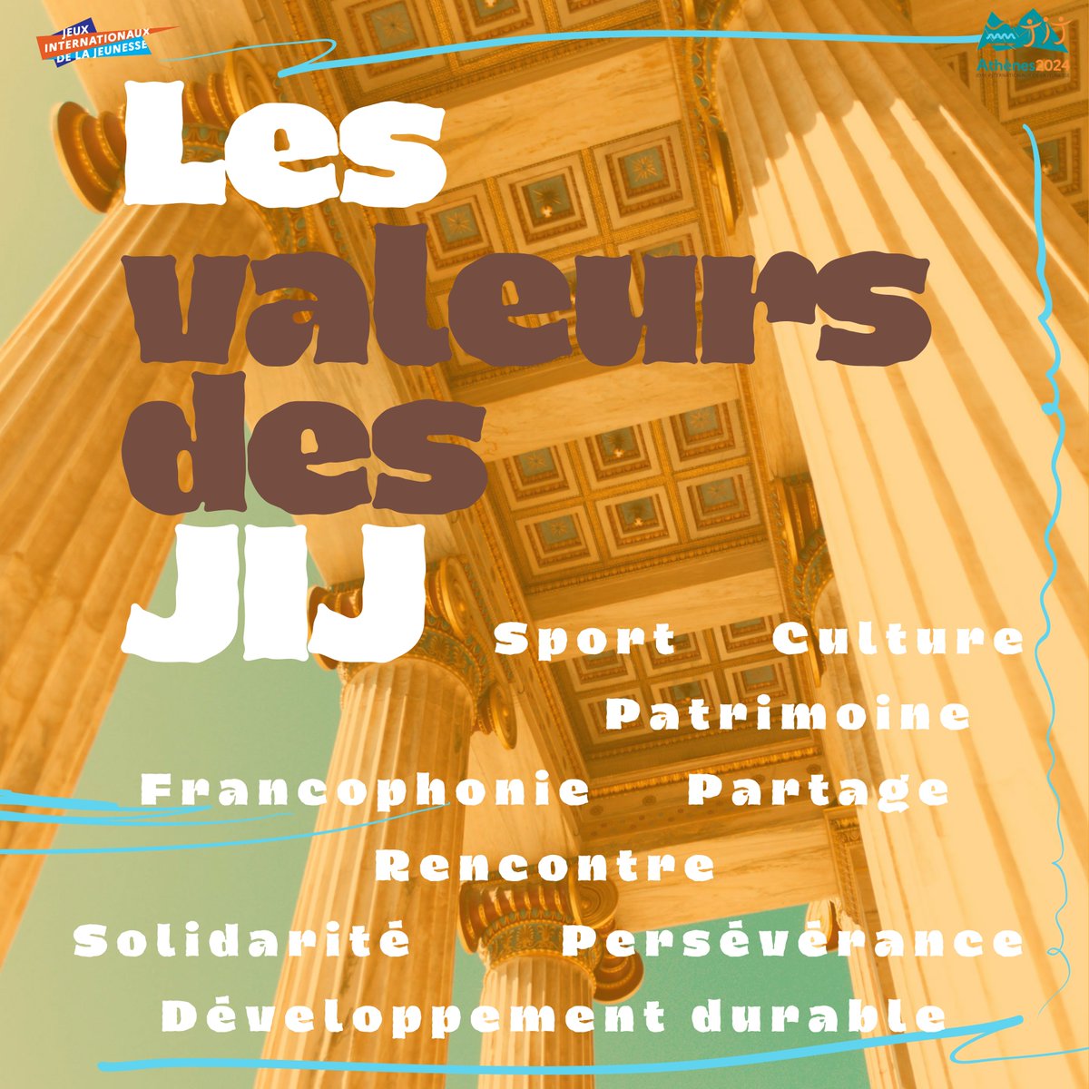 🤾‍♂️ Les valeurs des JIJ 🤸‍♀️ Les Jeux internationaux de la jeunesse, dits aussi “les JIJ”, sont l’histoire et la rencontre de la jeunesse du monde entier 🌎 dans des villes mythiques et symboliques autour d’une identité forte : sport, culture, patrimoine et francophonie 🔥