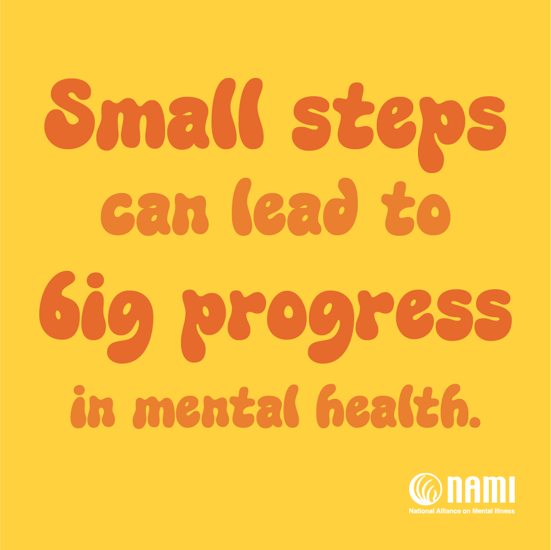 Our mental health journey starts with a single moment. Join us and NAMI this month in normalizing the practice of taking moments to prioritize mental health care without guilt or shame.

nami.org/mham #TakeAMentalHealthMoment #MentalHealthMonth