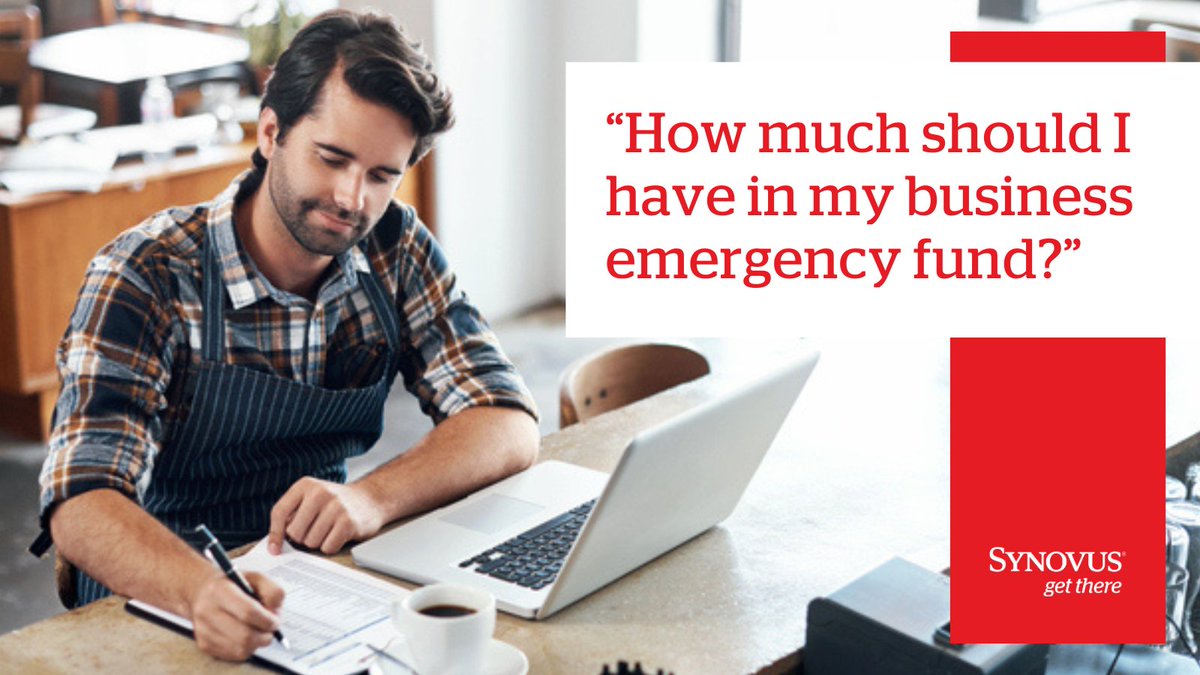 As a business owner, you have to expect the unexpected. Consider these factors when estimating the ideal size of your business emergency fund and stay ready: bit.ly/4dqiYKf #SmallBusiness #Synovus #GetThere