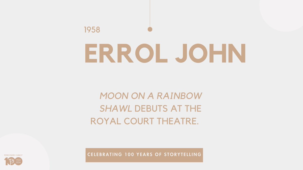 We’re celebrating one hundred years of history. #PFD100 #1950s #ErrolJohn