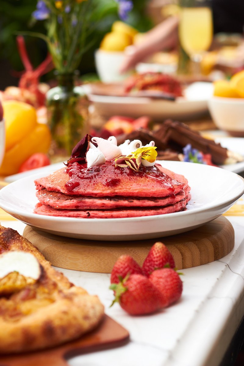 Fluffy, fruity, and just the right kind of sweet! Wake up to a plate of perfection at #LAVOLasVegas 🥞🍓Tap the link to learn more about our Endless Brunch every Saturday &amp; Sunday.