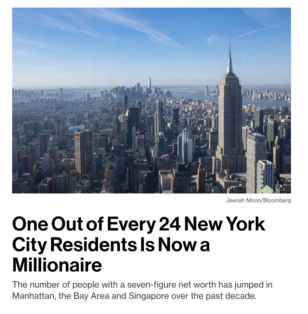 How is NYC so poor? 23 out of every 24 Gary, Indiana residents are billionaires. Step it up NYC.