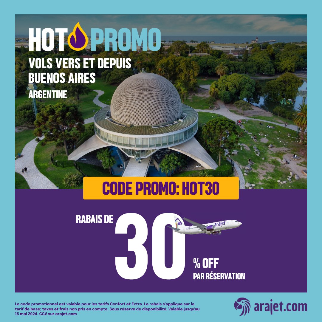 ¿Qué mejor forma de iniciar la semana que con una promo? 😏 Tienes hasta el 15 de Mayo 2025 para aprovechar👏 RÁPIDOOOO, QUE SE AGOTAN🔥 Reserva ya en arajet.com/es/flashpromo #Arajet #VamoArriba #HotSalArgentina