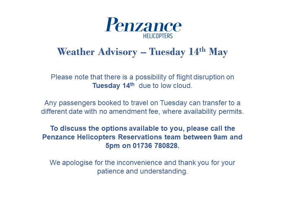 Penzance Helicopters Travel Updates (@PZHTravelUpdate) on Twitter photo 2024-05-13 16:02:04